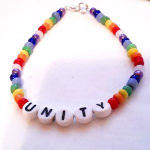 Unity Rainbow Bracelet Handmade